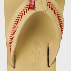 Rawlings Discount ● Women’s Baseball Stitch Nubuck Leather Sandals