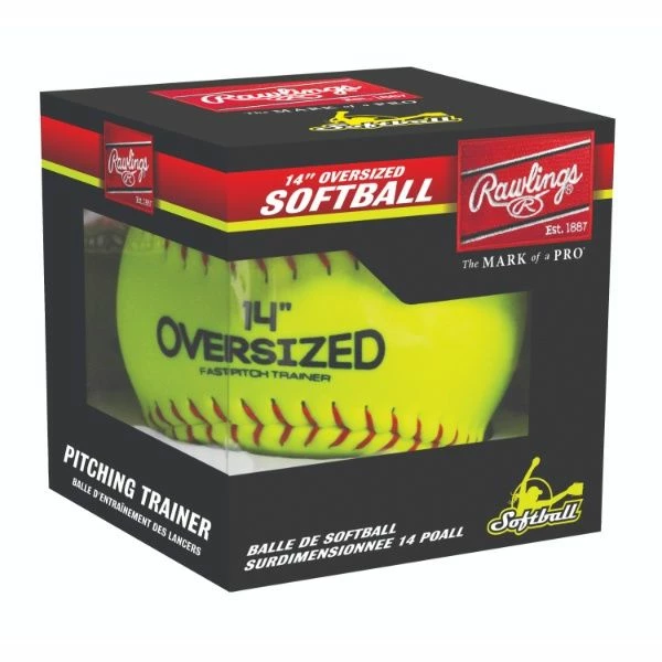 Rawlings Oversized 14" Pitcher's Training Softball - Image 2