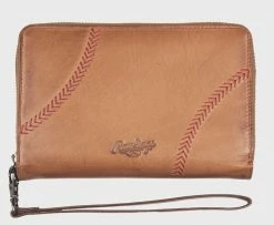 Rawlings Discount ● Baseball Stitch IPhone Zip Wallet