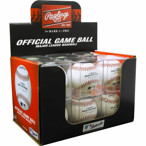 Rawlings MLB Baseball In Display Cube